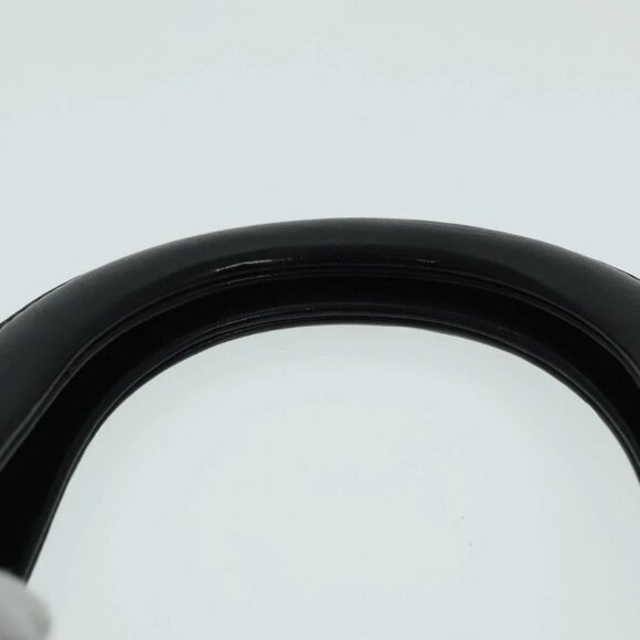 CELINE Macadam Canvas Hand Bag PVC Leather Black Gold Auth 91011 - Picture 9 of 16